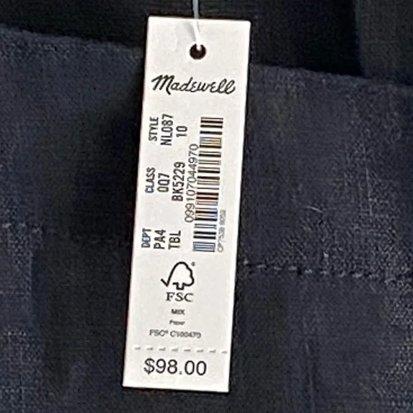 NWT Madewell Linen Tank Dress - Picture 7 of 7